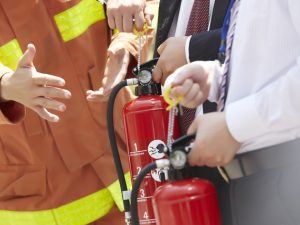 避難訓練の様子