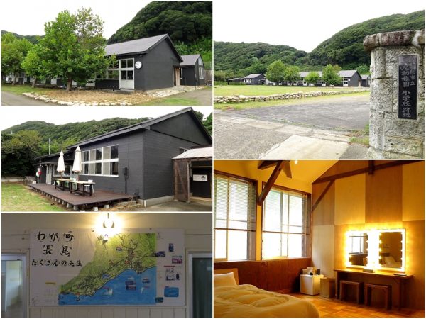 旧長尾幼稚園・長尾小学校だった2棟の木造校舎をリノベーションして生まれたシラハマ校舎。広い校庭は小屋付き農園スペースに。浄化槽の容量増加に多くの予算が割かれたため、ほとんどの場所を多田さん自らコツコツとリノベーションを行い完成させたという