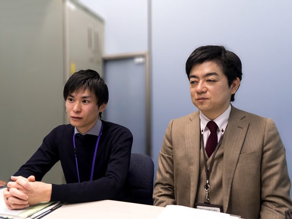 お話を伺った福岡市住宅都市局:小幡氏(左)、福岡市社会福祉協議会:栗田氏(右)