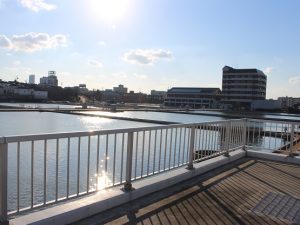 名古屋市の北東部に位置する鍋屋上野浄水場