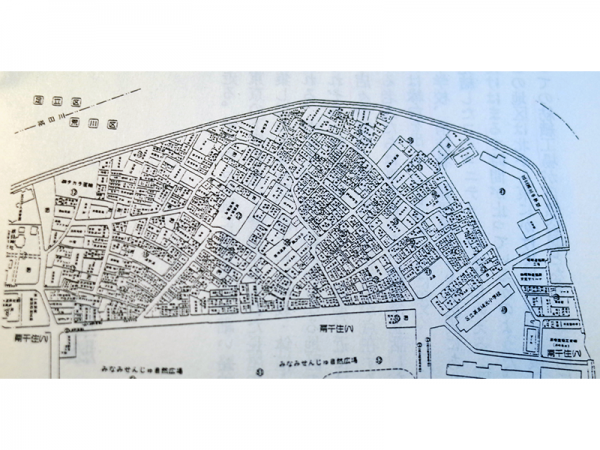 再開発前の汐入(住宅地図)