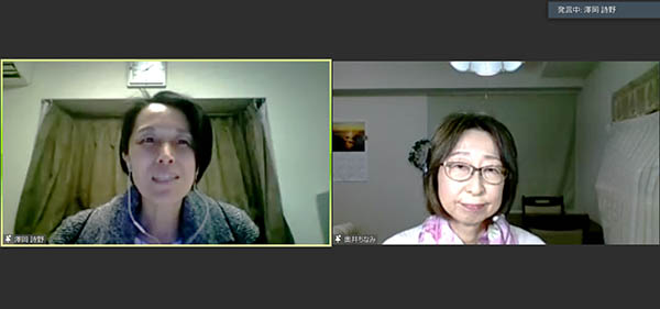 右/看護師として28年間勤務。その後、定年退職したときの体験を語った奥井千波さん<br>
左/公益財団法人ダイヤ高齢社会研究財団・主任研究員、公益財団法人東京都防災・建築まちづくりセンター理事。老年学の研究者である澤岡詩野さん