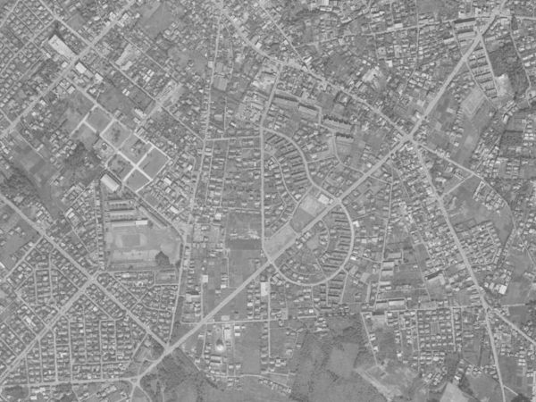 千代田、緑ヶ丘の家並み