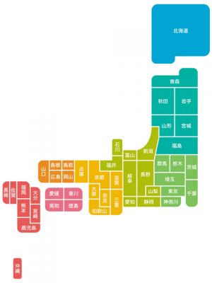地震発生のリスクは都道府県によって異なる