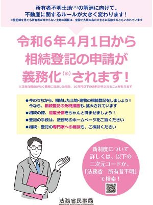 出典:法務省 相続登記義務化周知のパンフレット<br>
https://www.moj.go.jp/content/001382091.pdf
