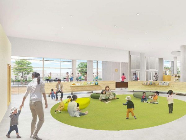 2階 子育て世代包括支援センター部分。(画像提供:茨木市)