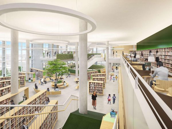 2階 子育て世代包括支援センター部分。(画像提供:茨木市)