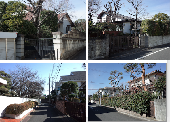 和田堀で写生する女性