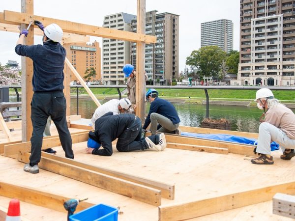 River Port Villageの建物は、ONE RIVERのメンバーで自ら作り上げた(写真提供:ONE RIVER)