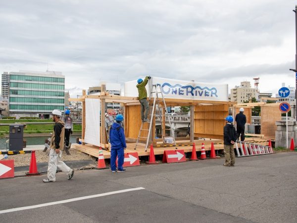 River Port Villageの建物は、ONE RIVERのメンバーで自ら作り上げた(写真提供:ONE RIVER)