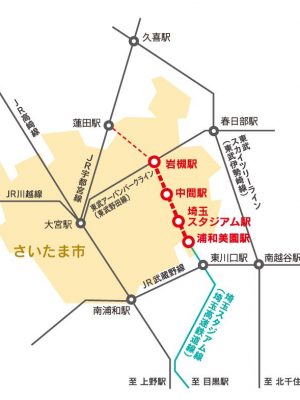 埼玉高速鉄道の延伸に伴い新たに設置されることが検討されている中間駅。現在のこの周辺は、緑地や農地が広がっている(出所:「地下鉄7号線中間駅まちづくり方針」)