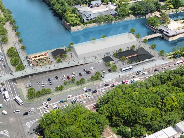 整備後の広島城三の丸のイメージ拡大図(提供:広島城アソシエイツ)