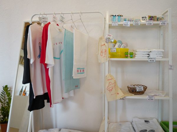 オリジナルの銭湯グッズコーナー