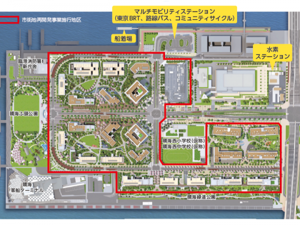 開発予定地の配置図