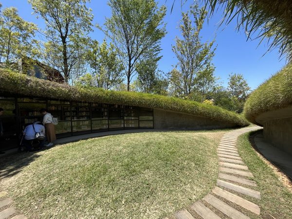 緑という意味では印象的だった地中図書館/中村拓志&NAP建築設計事務所(写真:長井美暁)