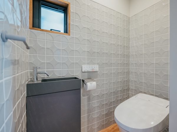 細部まで作り込まれているトイレスペース