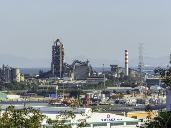 苅田町の工業地帯の様子