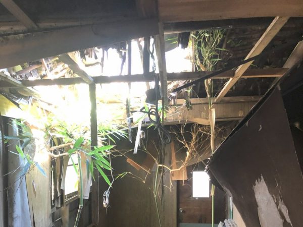 一部屋根が朽ちていた部分も(写真提供:ありまつ中心家守会社)