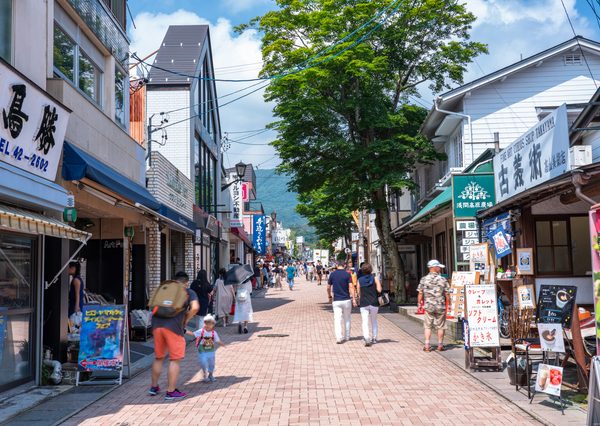軽井沢の街並み