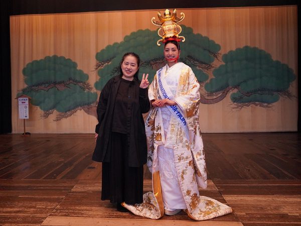 ミスインターナショナル日本代表の植田明依さん(右)と池田 雅さん 提供:みやび