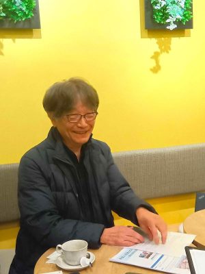 自治会長を務め、団地が抱える問題に取り組む山本氏。「これも出会いと経験。いい勉強になっています」とも語った