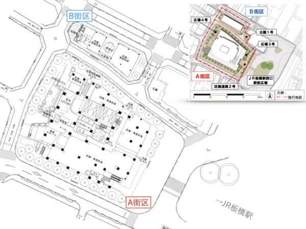西口地区市街地再開発のイメージパース ※出典:東京都、報道発表資料「板橋駅西口地区市街地再開発組合の設立を認可します」(2022年7月28日)
