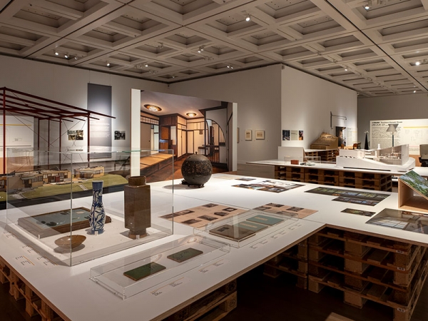 藤井厚二の「聴竹居」展示コーナー(撮影:福永一夫)