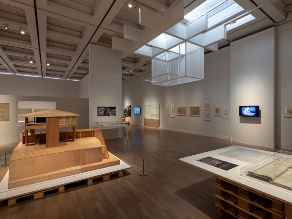 藤井厚二の「聴竹居」展示コーナー(撮影:福永一夫)