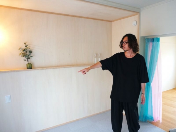 販売中のリノベ物件も案内してくれた。押し入れを取り払い、部屋を広くしている