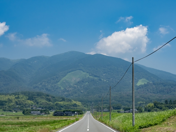 奈義町のシンボルで標高1,255mの「那岐山」。氷ノ山後山那岐山国定公園(ひょうのせん・うしろやま・なぎさん こくていこうえん)の一部に指定されている