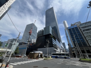 東A・B地区の建築状況(南側より撮影) ※2025年8月撮影