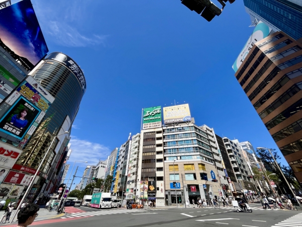 再開発予定地(宮益坂地区) ※2025年9月撮影