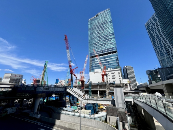 渋谷スクランブルスクエア第Ⅱ期(中央棟・西棟)の工事状況 ※2025年9月撮影