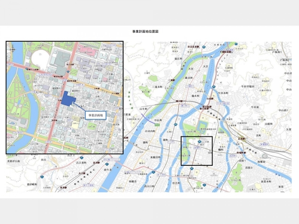 事業計画地 位置図(出典:広島市公式ウェブサイト)
