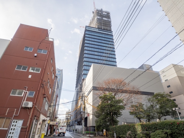 工事中の様子:北東から見たところ(2025年12月撮影)