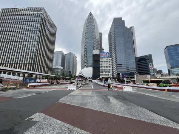新宿駅西口広場の工事状況 ※2026年4月末撮影
