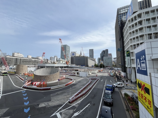 新宿駅西口広場の工事状況 ※2026年4月末撮影