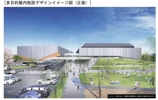 新アリーナのデザインイメージ図 ※出典:豊橋市中心市街地活性化基本計画2026-2031