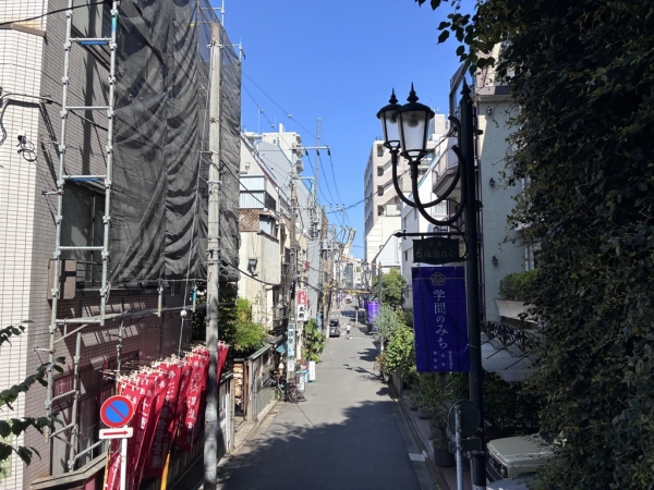 湯島小学校東部における料亭・旅館の位置 ※住宅協会(1961年)『東京都全住宅案内図帳文京区』、文京区立図書館