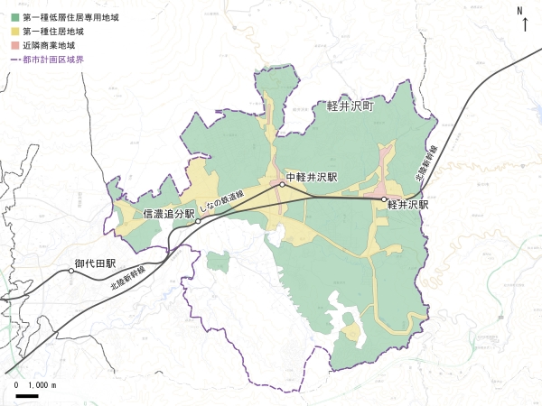 全国の都市計画区域内の用途地域指定面積(2025年3月31日現在)。構成比の分母は13種類の指定面積の合計1,877,701ヘクタール。田園住居地域の割合は小数第3位まで、その他は小数第1位まで表示。※出典:国土交通省「令和7年都市計画現況調査」全国総括表を集計。