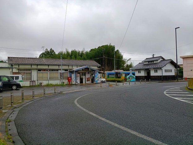 JR久留里駅前ロータリー(筆者撮影)