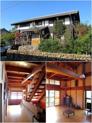 とても立派で風情がある惟康さんのお住まい。以前は日本人とオーストリア人の夫婦が住んでいたそう。「このあたりは高知市内より冬は2度ほど暖かく、逆に夏は2度ほど涼しいんです。風が抜けるので、夏もエアコンや扇風機はほとんど使いません。とても快適な暮らしを楽しんでいます」