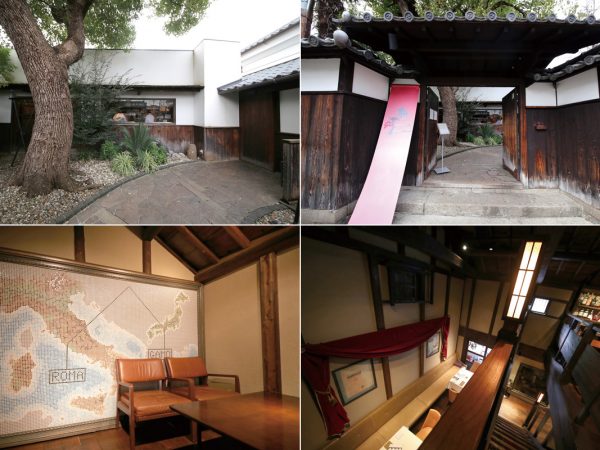 「ジャルディーノ蒲生」。柱や梁を残し、蔵の装いをそのまま活かした空間づくり。10年経ったいまでも新しい感性が楽しい