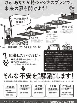 Go-Conは、一次審査後、ブラッシュアップ検討会などの段階を経て最終審査へと進む