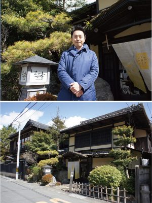 湯谷温泉で4軒の旅館を経営する、はづグループの若主人・加藤直詳さんが、地域活性の想いも込めて【Hoo!Hoo!】を手掛けることに／旅館「はづ木」にて
