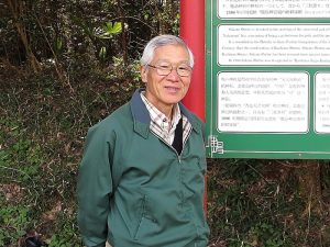 鹿嶋市の魅力について熱く語っていただいた、鹿嶋神の道運営委員会　代表の西岡邦彦さん。明るい人柄とリーダーシップで鹿嶋市の活性化に貢献してきた。今後は組織力の強化、人材育成などにも力を注いでいきたいと話す