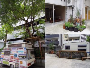 ロータリーパークの様子。パークの植物のセレクトは、シェアオフィスに入居するhuEのメンバーによるもの