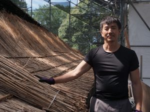 お話しを聞かせてくださった、山城萱葺株式会社代表取締役山田雅史氏