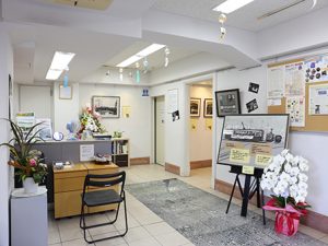 地下１階にあり、堀川に関する情報などを発信する市民開放施設「堀川ギャラリー」
