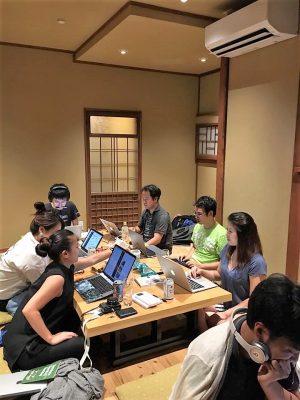 2017年夏には、鎌倉で合宿。入居者が集い、新しいアイデアを考えた